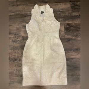 J Taylor Gold Jacquard Dress